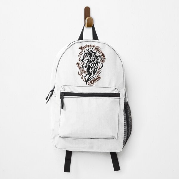 Item preview, You’re Stronger Than You Think – Tribal Wolf Motivation Design designed and sold by Menna2030.