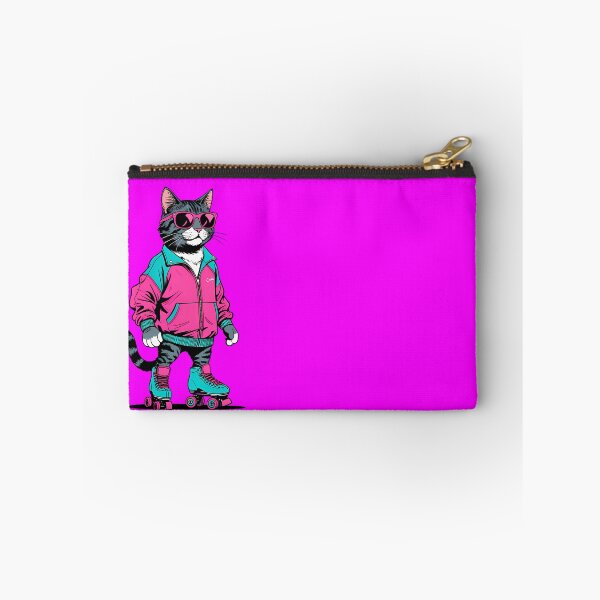 Item preview, 80s Retro Roller Skating Cat designed and sold by Structure-Blue.