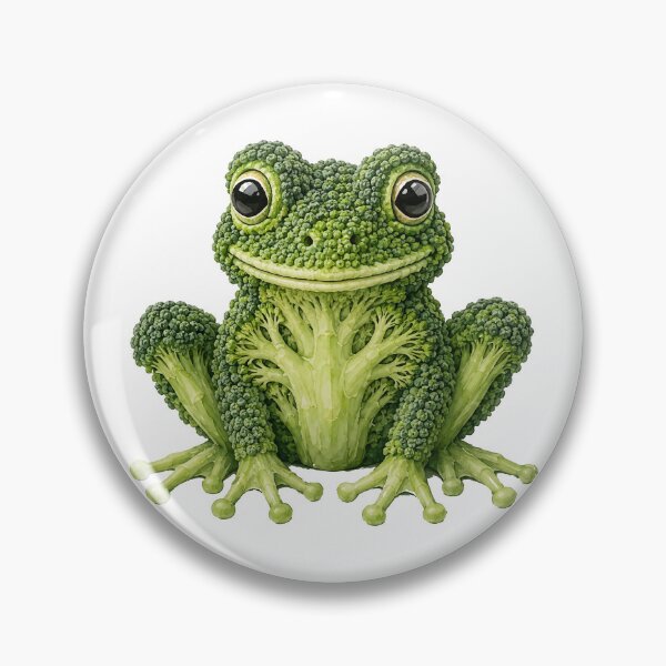 Item preview, Broccoli frog – funny vegetable animal designed and sold by Kisho.