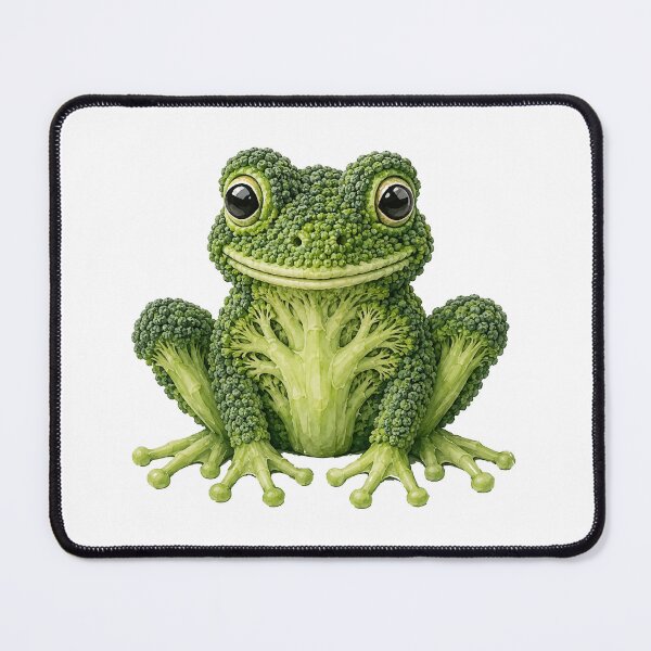 Item preview, Broccoli frog – funny vegetable animal designed and sold by Kisho.