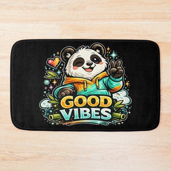 Item preview, Good Vibes – Happy Panda Positive Energy Design designed and sold by ArtisticHeart21.