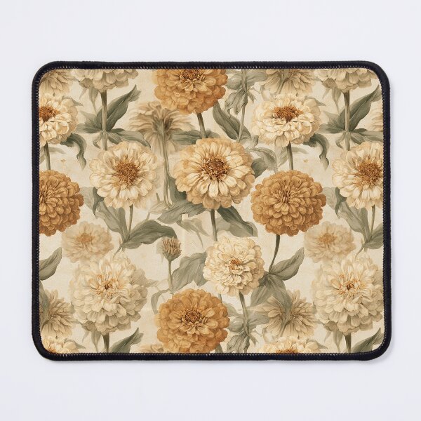 Item preview, Minimalistic Zinnia Flower  - Botanical Garden Pattern - Retirement Gifts For Men designed and sold by RoyalStarsPatts.