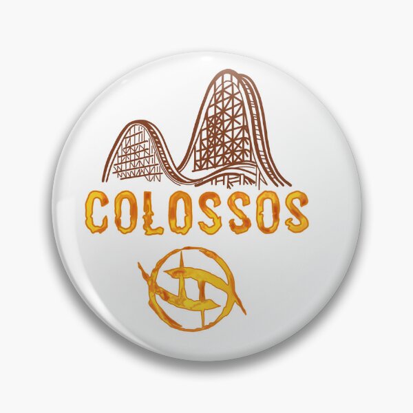 Artikelvorschau, Colossos-Logo-Illustration – Heide Park Holzachterbahn (Fan-Art zum Freizeitpark) entworfen und verkauft von FoolishDreamers.