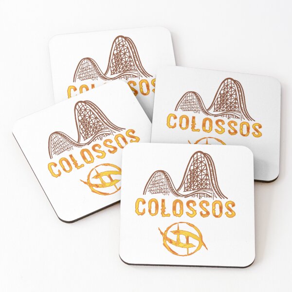 Item preview, Colossos Logo Illustration - Heide Park Wooden Coaster (Theme Park Fan Art) designed and sold by FoolishDreamers.