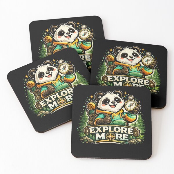 Item preview, Explore More – Adventurous Panda Travel Design designed and sold by ArtisticHeart21.