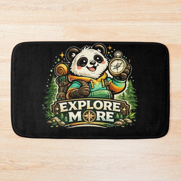 Item preview, Explore More – Adventurous Panda Travel Design designed and sold by ArtisticHeart21.