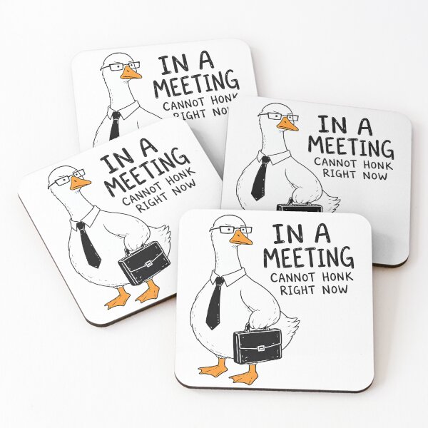 Item preview, In a Meeting Cannot Honk Right Now Funny Business Goose designed and sold by LinaDesign Store.