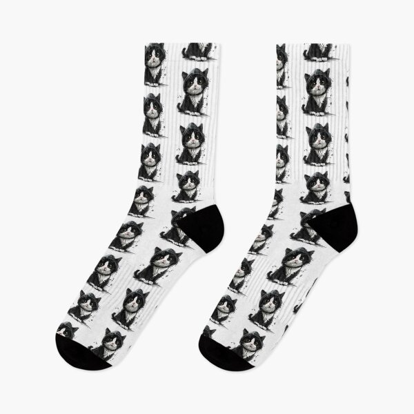Item preview, Cat | Black & White Cat | Minimal Pet Aesthetic Art designed and sold by Mandayartstudio.
