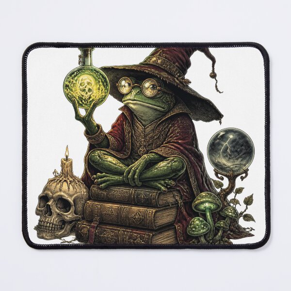 Item preview, Vintage Frog Fantasy Art Print - The Frog Prophet designed and sold by El-RoiDesigns.