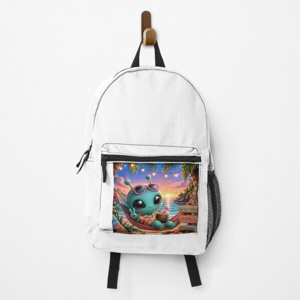 Item preview, Cute Tropical Alien – Summer Beach Vibes Cartoon designed and sold by NestDesigns01.