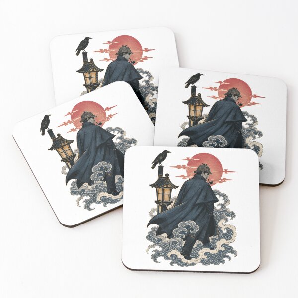 Item preview, Sherlock Holmes in Moonlit Japanese Waves designed and sold by Fenay Designs.