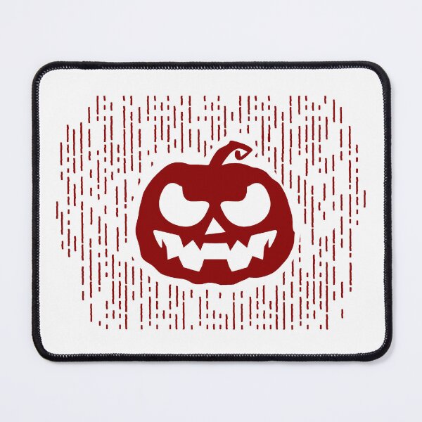 Item preview, Dark Red Carved Jack-o'-Lantern Halloween Design designed and sold by pattern-archive.