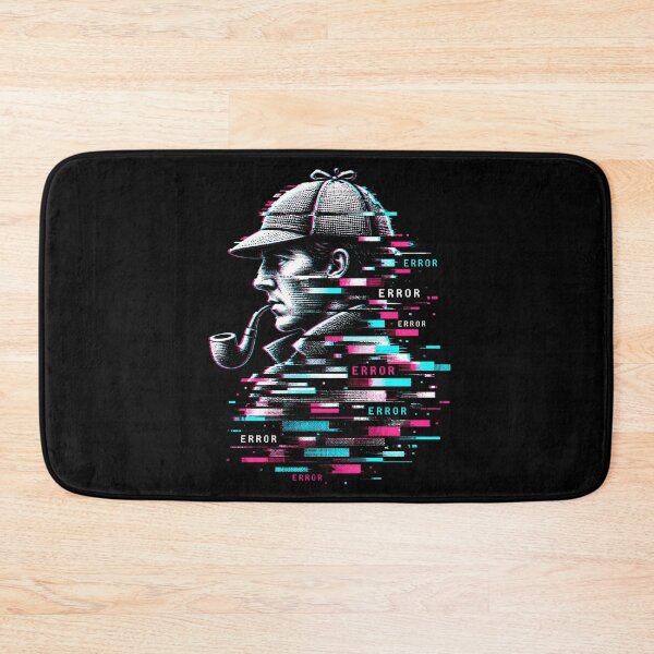 Item preview, Sherlock Holmes Digital Glitch Error Portrait designed and sold by Fenay Designs.