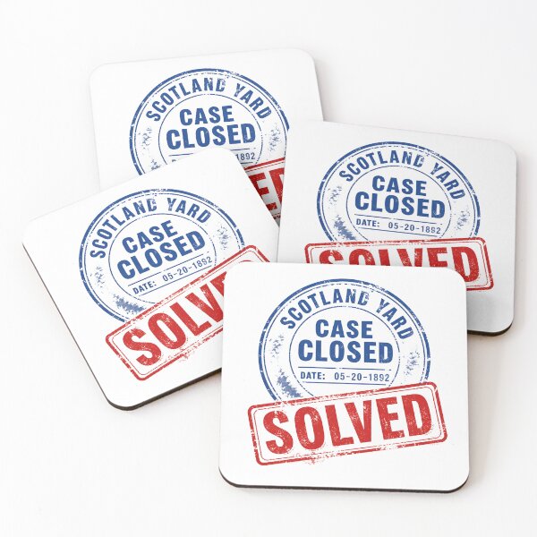 Item preview, Scotland Yard Case Closed 1892 Solved Stamp designed and sold by Fenay Designs.