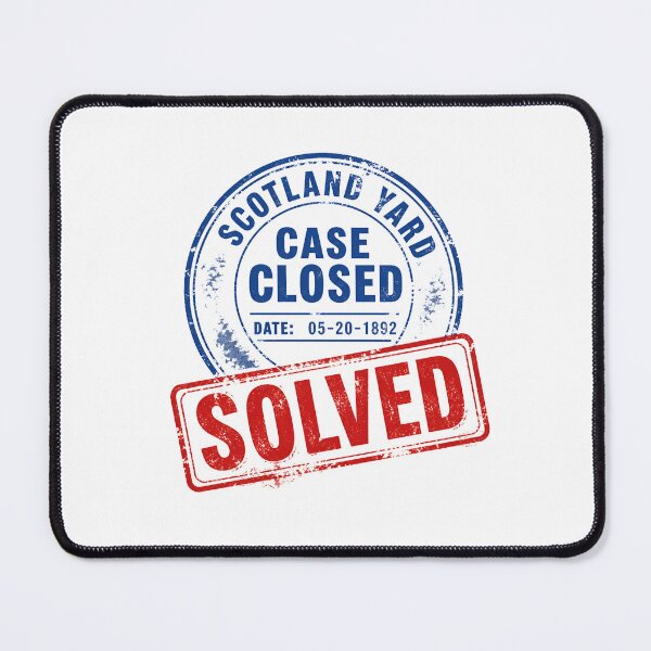 Item preview, Scotland Yard Case Closed 1892 Solved Stamp designed and sold by Fenay Designs.