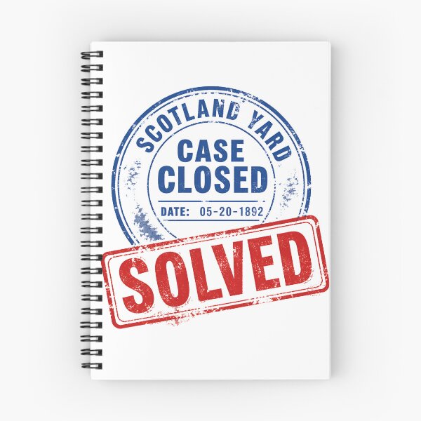 Item preview, Scotland Yard Case Closed 1892 Solved Stamp designed and sold by Fenay Designs.