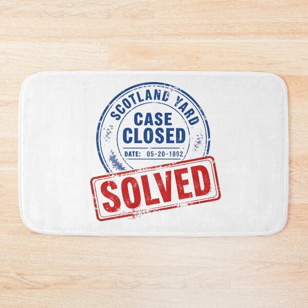 Item preview, Scotland Yard Case Closed 1892 Solved Stamp designed and sold by Fenay Designs.