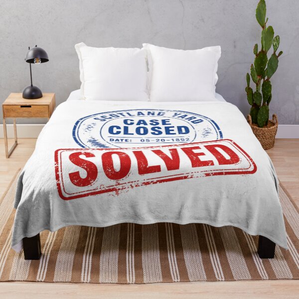 Item preview, Scotland Yard Case Closed 1892 Solved Stamp designed and sold by Fenay Designs.