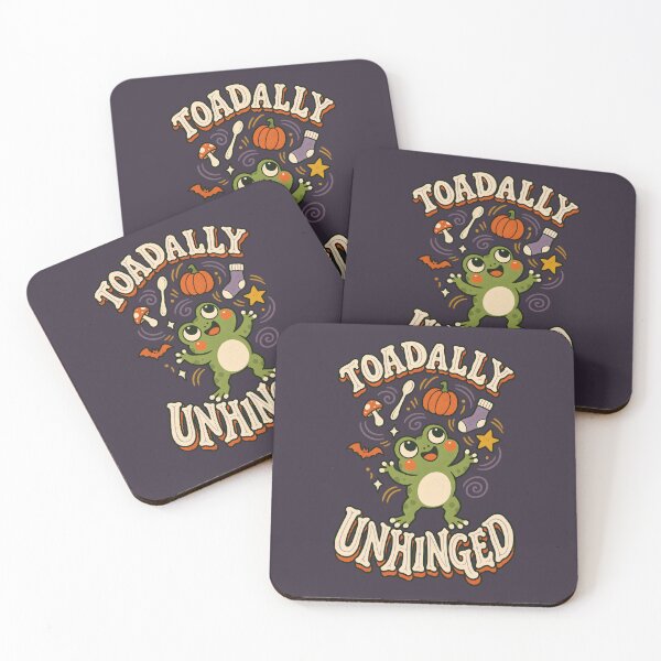 Item preview, Toadally Unhinged – Chaotic Frog Halloween Humor designed and sold by  MAD's Recreation Studio.