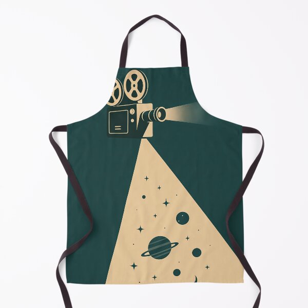 Item preview, Minimalist Vintage Movie Projector Space Galaxy Art designed and sold by Cine8.