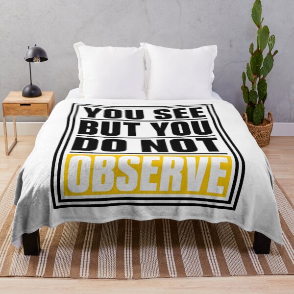 Item preview, Sherlock Holmes You See but Do Not Observe Quote designed and sold by Fenay Designs.