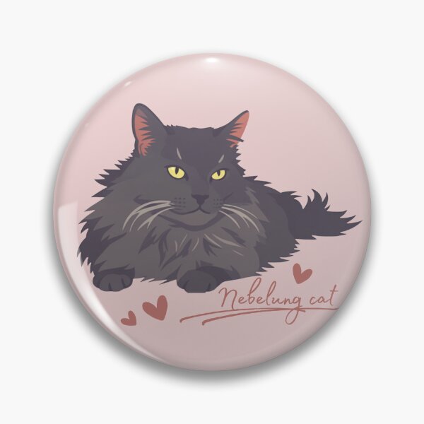 Item preview, Nebelung Cat - Elegant Longhaired  Blue Cat designed and sold by AnulaArt.
