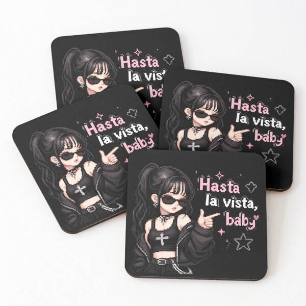 Item preview, Hasta La Vista Baby – Y2K Gothic Girl designed and sold by ManggaeJM.