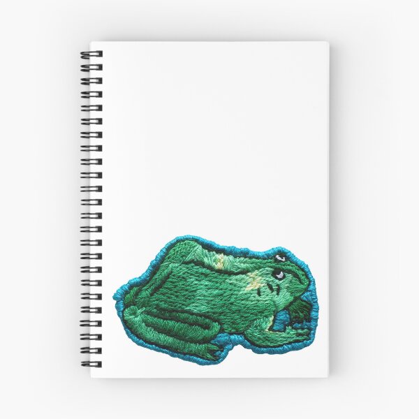Item preview, Embroidered frog patch designed and sold by Alice Malsogno.