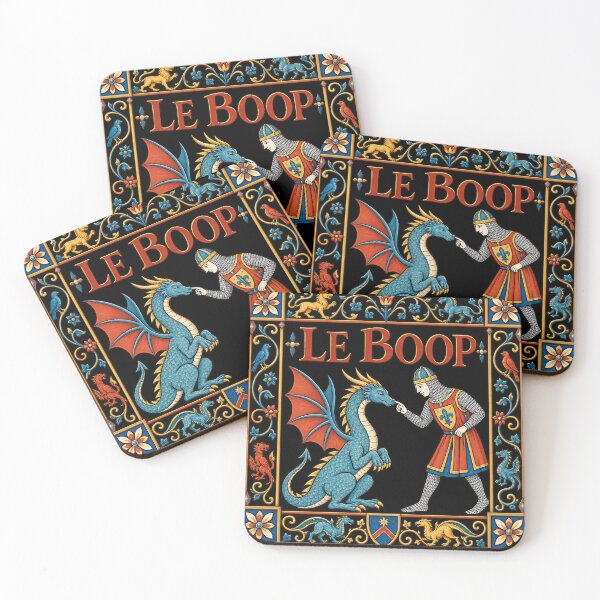 Item preview, Persian Le Boop Dragon Medieval Funny Knight and Dragon Fantasy Meme Lover designed and sold by AlvinObrien.