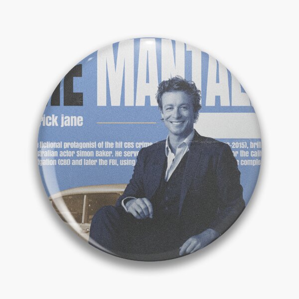 Item preview, Patrick Jane - The Mentalist Simon Baker Blue Zine Wall Art designed and sold by Shopunte.