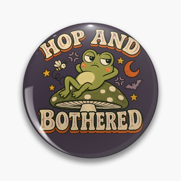 Item preview, Hop and Bothered – Annoyed Frog Cottagecore Humor designed and sold by  MAD's Recreation Studio.