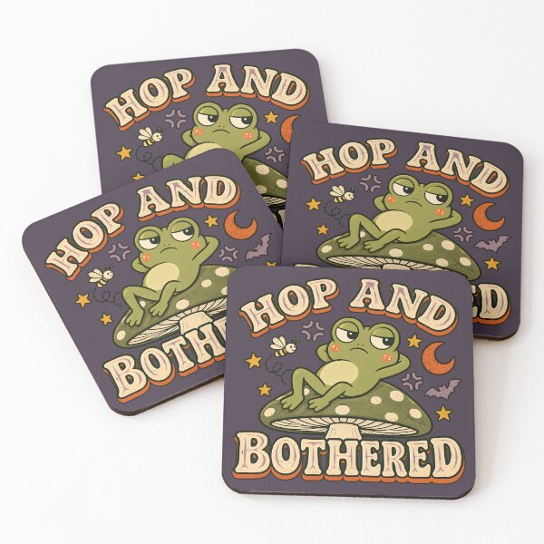 Item preview, Hop and Bothered – Annoyed Frog Cottagecore Humor designed and sold by  MAD's Recreation Studio.