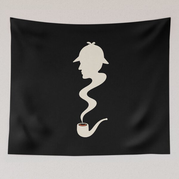 Item preview, Sherlock Holmes Pipe-Smoke Silhouette designed and sold by Fenay Designs.