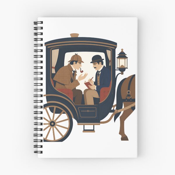 Item preview, Sherlock Holmes and Watson Victorian Carriage Case designed and sold by Fenay Designs.