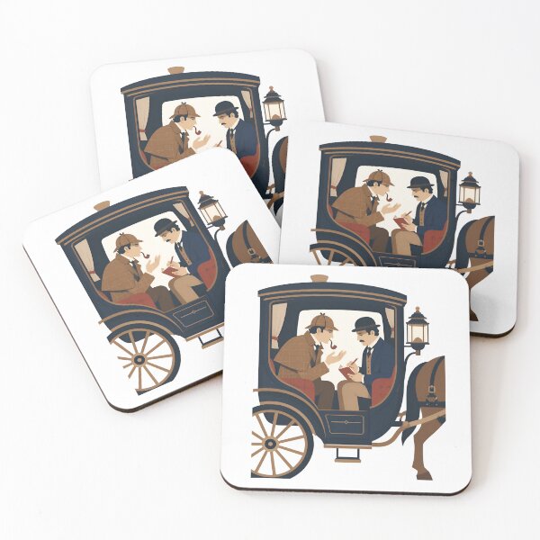 Item preview, Sherlock Holmes and Watson Victorian Carriage Case designed and sold by Fenay Designs.