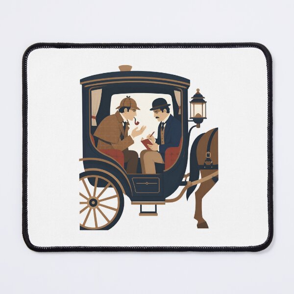 Item preview, Sherlock Holmes and Watson Victorian Carriage Case designed and sold by Fenay Designs.