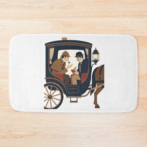 Item preview, Sherlock Holmes and Watson Victorian Carriage Case designed and sold by Fenay Designs.