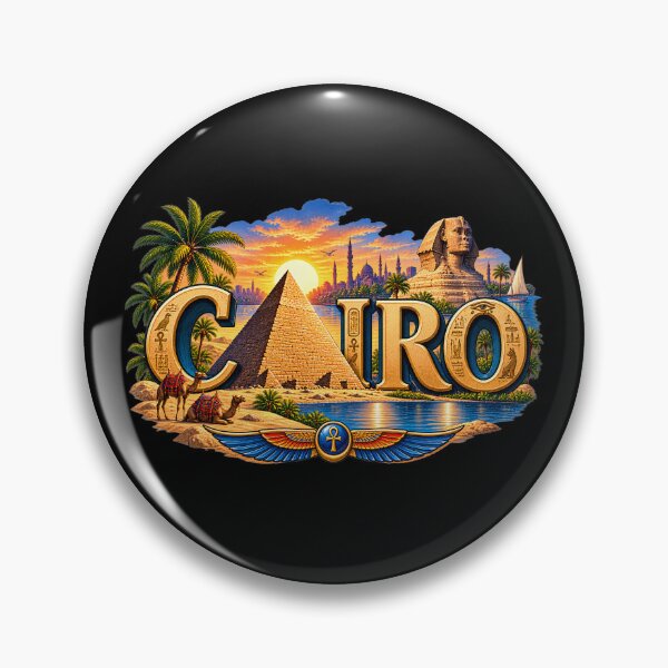Item preview, Cairo Egypt – Pyramids, Sphinx & Nile Travel Design designed and sold by SVALANART.