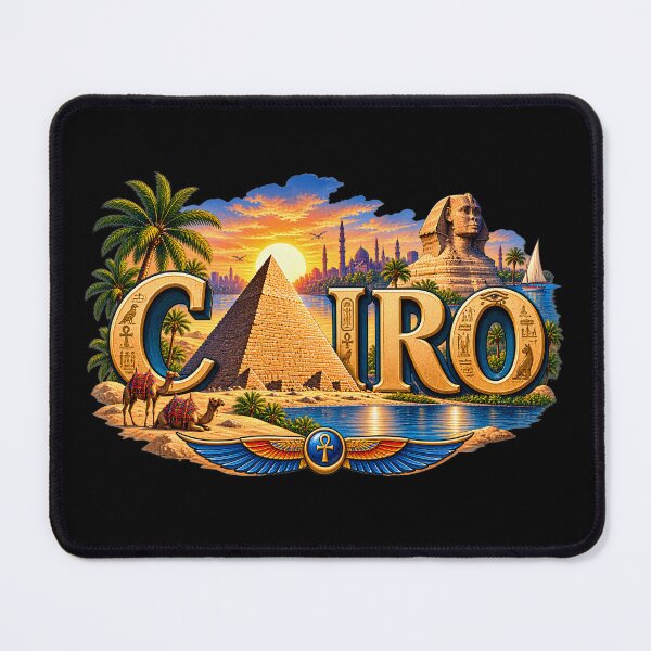 Item preview, Cairo Egypt – Pyramids, Sphinx & Nile Travel Design designed and sold by SVALANART.