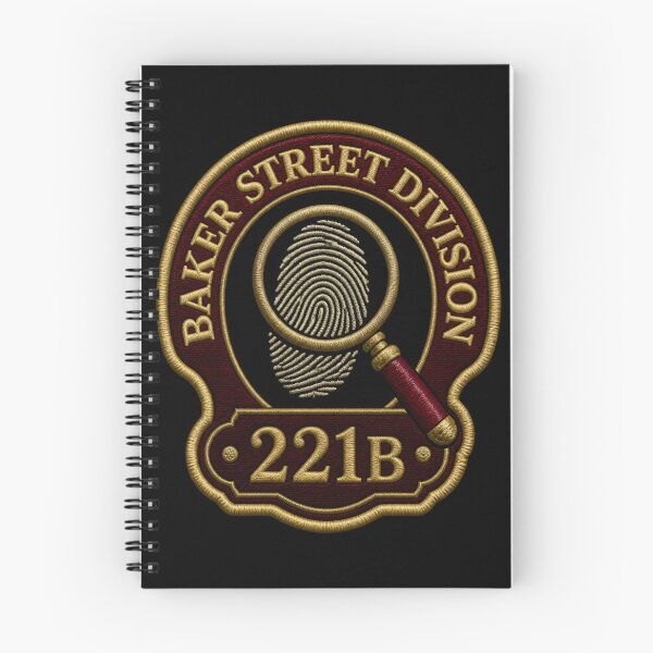 Item preview, Baker Street Division 221B Fingerprint Badge designed and sold by Fenay Designs.