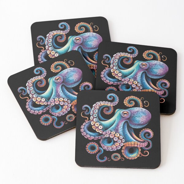 Item preview, Colorful Octopus Art – Psychedelic Sea Creature Illustration Ocean Lover Gift designed and sold by ZyxDes.