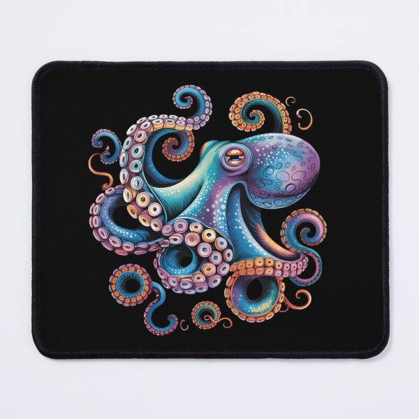 Item preview, Colorful Octopus Art – Psychedelic Sea Creature Illustration Ocean Lover Gift designed and sold by ZyxDes.