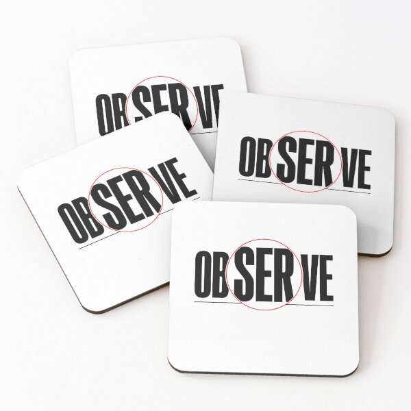 Item preview, Sherlock Holmes Observe Magnifying Typography designed and sold by Fenay Designs.