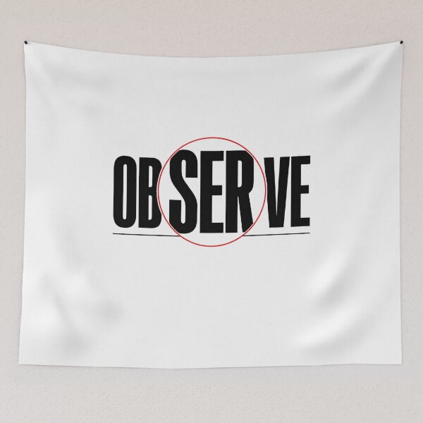 Item preview, Sherlock Holmes Observe Magnifying Typography designed and sold by Fenay Designs.