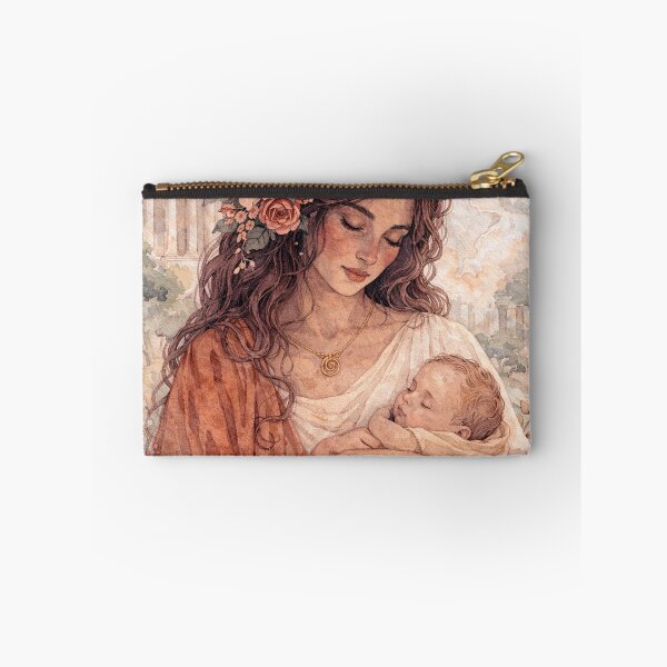 Item preview, Rhea and Child – A Divine Motherhood Watercolour Painting designed and sold by GalleryKauffeld.