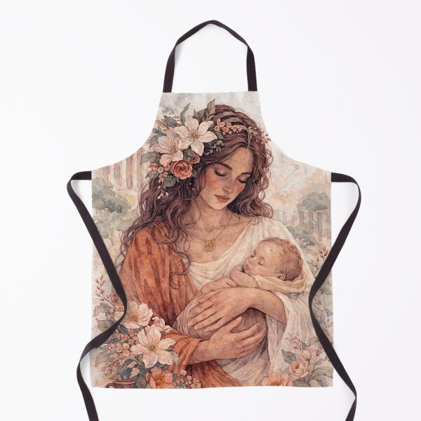 Item preview, Rhea and Child – A Divine Motherhood Watercolour Painting designed and sold by GalleryKauffeld.