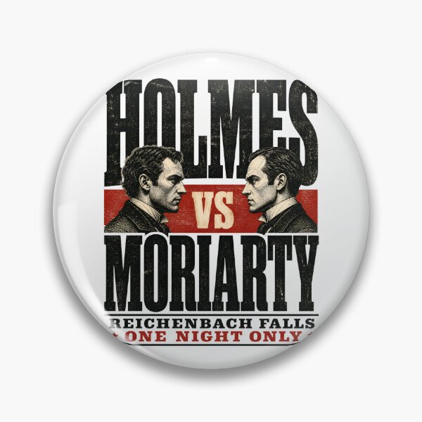 Item preview, Holmes vs Moriarty Reichenbach Falls Fight Night designed and sold by Fenay Designs.
