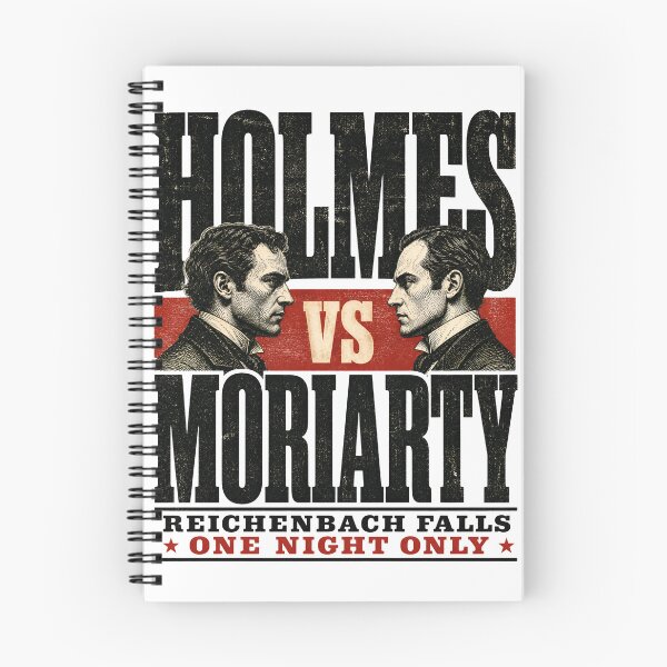 Item preview, Holmes vs Moriarty Reichenbach Falls Fight Night designed and sold by Fenay Designs.