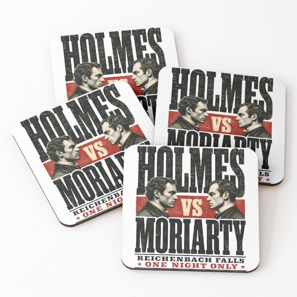 Item preview, Holmes vs Moriarty Reichenbach Falls Fight Night designed and sold by Fenay Designs.