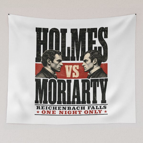 Item preview, Noche de pelea entre Holmes y Moriarty en Reichenbach Falls designed and sold by Fenay Designs.
